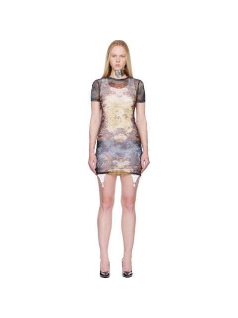 Multicolor 'The Short Médaillon' Minidress
