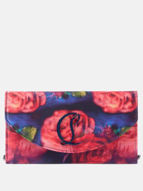 Loubi54 floral satin crêpe clutch