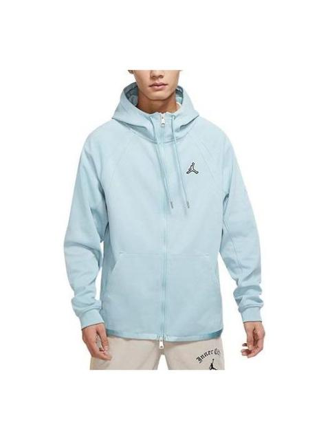 Air Jordan Solid Color Logo Hooded Jacket Blue DJ0885-366