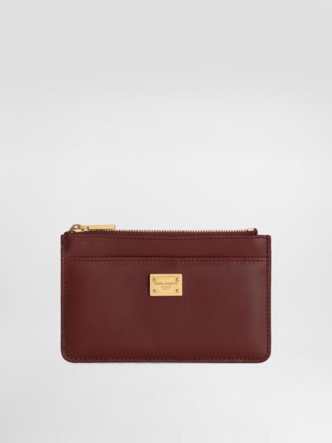 Plongé calfskin card holder