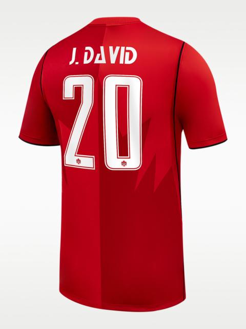 Jonathan David Canada Soccer 2026 Stadium Home Men's Nike Dri-FIT Soccer Jersey