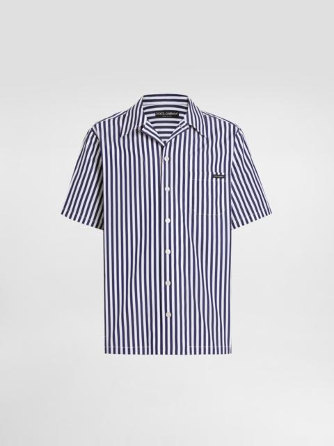Hawaii striped poplin shirt