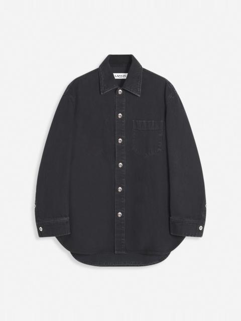 COCOON DENIM OVERSHIRT