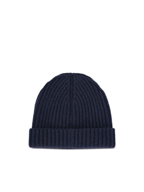ribbed cashmere beanie
