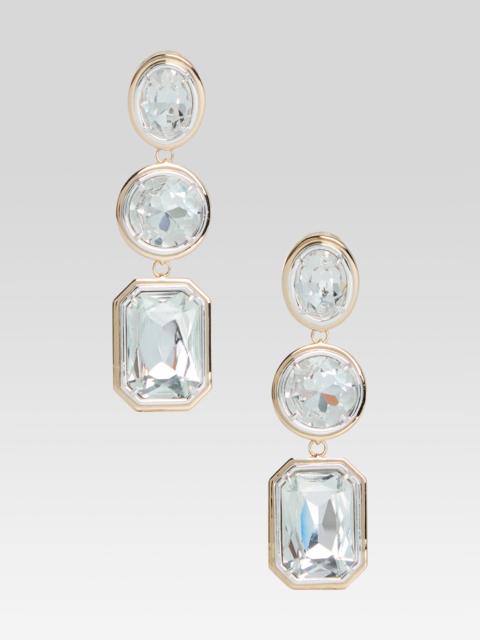 CAMILLE GEMSTONE DROP EARRINGS