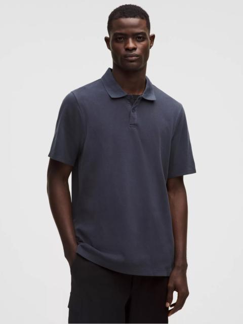 Cotton Pique Short-Sleeve Polo Shirt