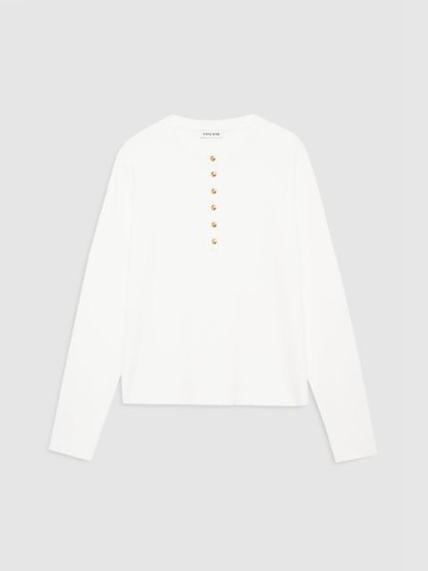 Alessia Long Sleeve Tee - Ivory