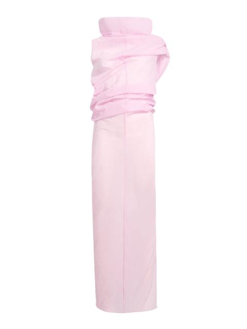 Jeanty Silk Gauze Midi Dress pink