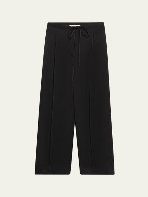 Satin Drawstring Trousers