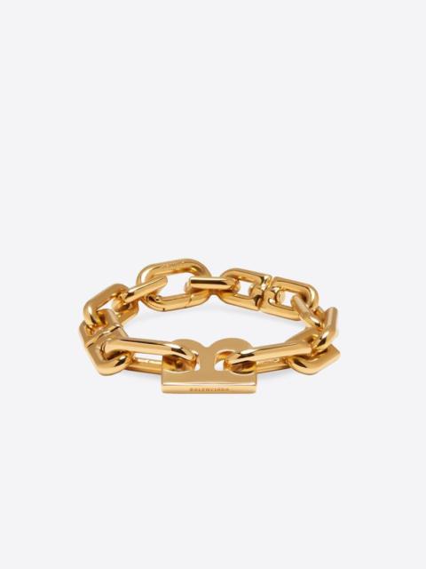 B Chain Thin Bracelet in Gold