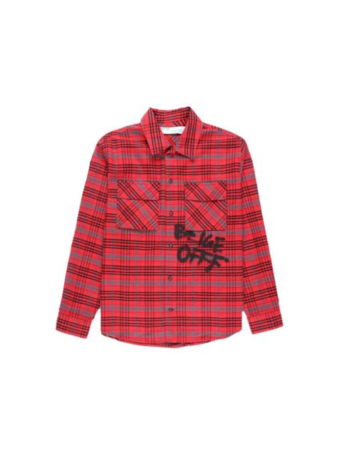 OFF-WHITE Flannel Shirt Red/Black