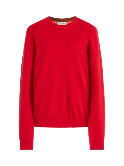 Sasha Merino Wool Sweater red