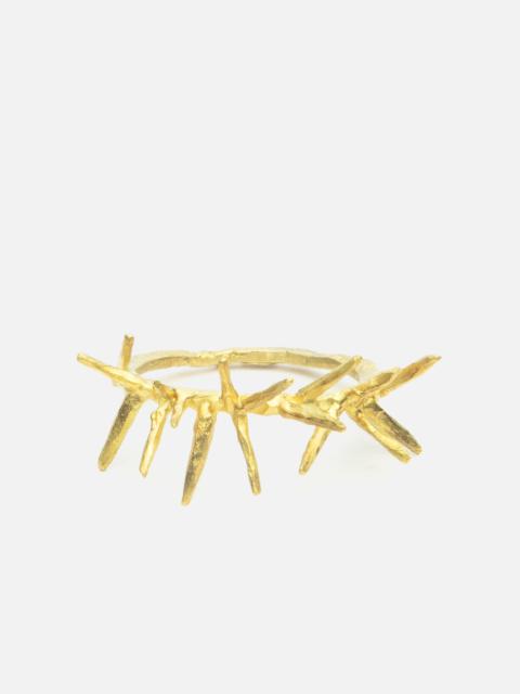 UC1E4R01 BRASS THORN RING