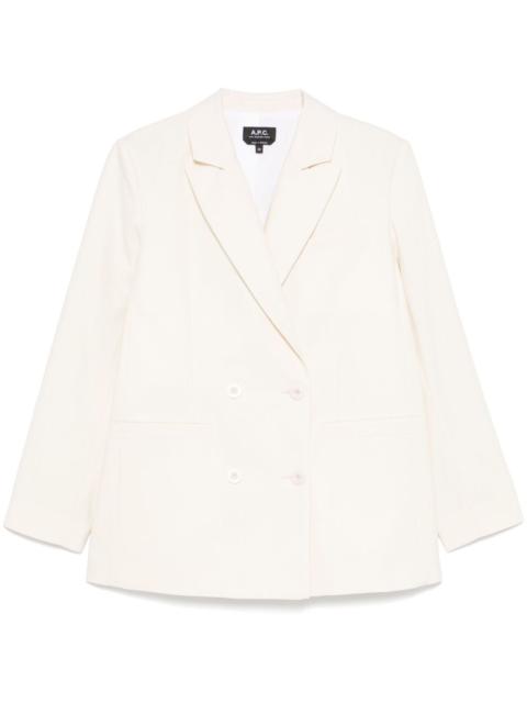 double-breasted blazer