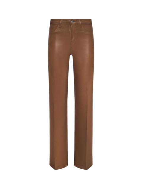 Clayton Coated Wide-Leg Jean