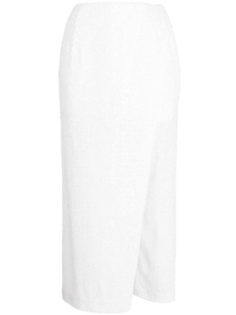 sequin-embellishment cropped trousers