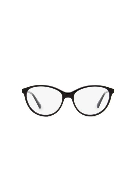 oval-frame glasses