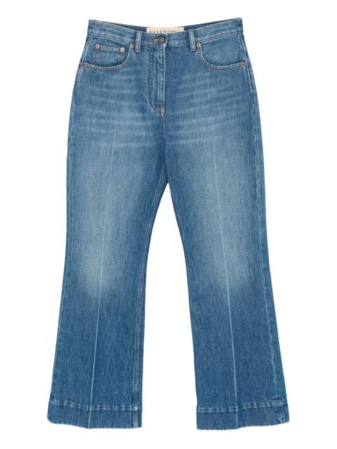 cropped flared jeans