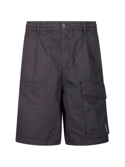 black cargo shorts