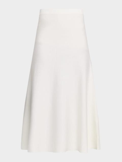 Freddie Midi Wool-Cashmere Skirt