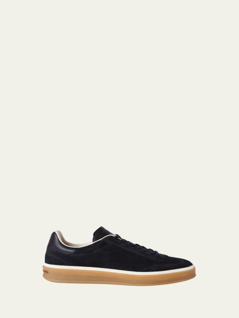 Men's Tennis Walk Suede T-Toe Low-Top Sneakers