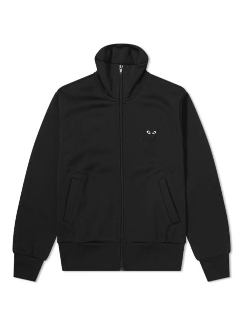 Comme des Garcons Play Women's Black Heart Zip Backprint Tra