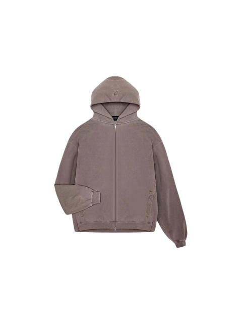 Represent Initial Zip Hoodie Fog