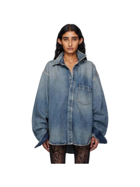 Blue Faded Denim Shirt