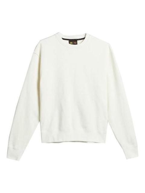 adidas originals x Pharrell Williams Crossover Solid Color Round Neck Pullover Long Sleeves White HF