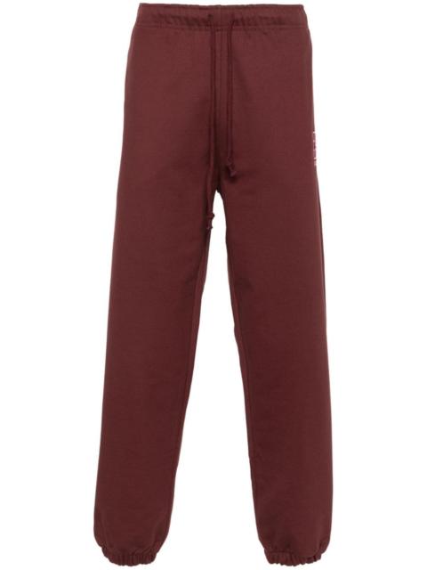 logo-embroidered cotton track pants