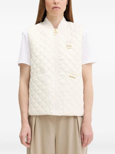 quilted zip-front gilet