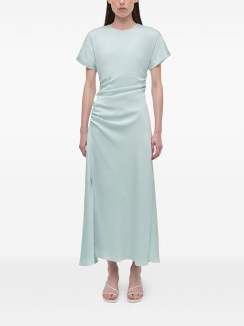 Marabella side-gathered maxi dress