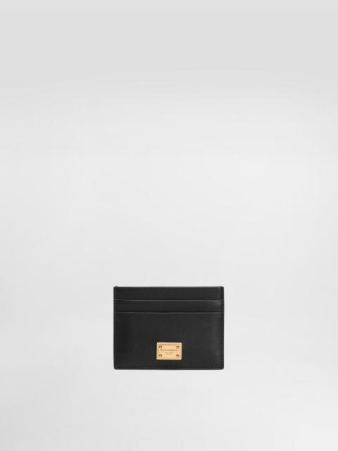 Plongé calfskin card holder
