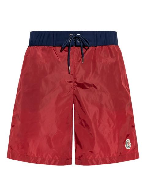 logo swim shorts