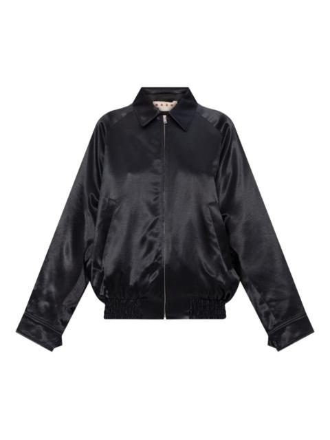 satin bomber jacket