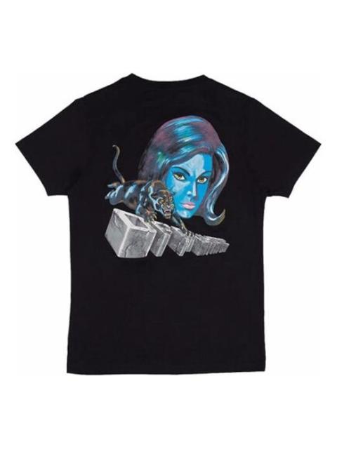 Off-White 3D Printing Cotton Short Sleeve Black OMAA027R191850041088