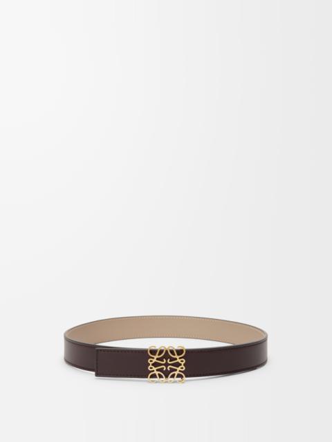 Reversible Anagram belt in smooth calfskin