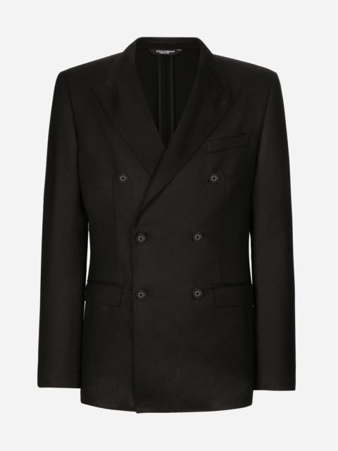Double-breasted wool Taormina-fit jacket