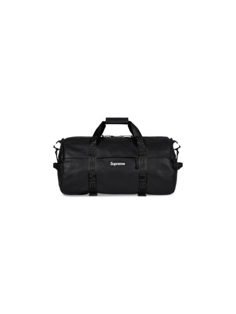 Supreme Leather Duffle Bag 'Black'