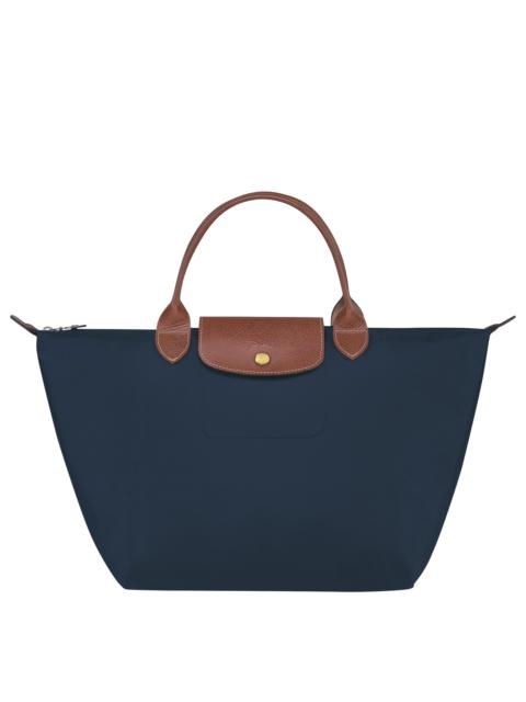 Le Pliage Original M Handbag Navy - Recycled canvas