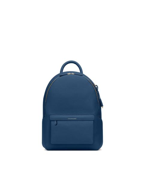 zip leather backpack