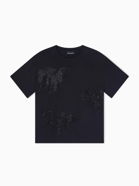 ASV JERSEY T-SHIRT WITH RHINESTONE EAGLE