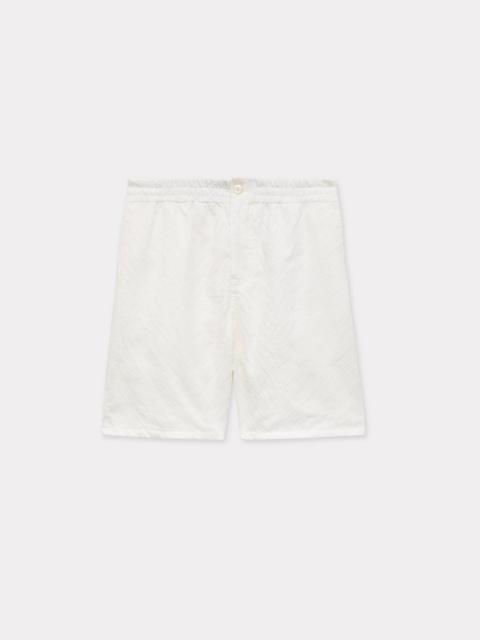 'KENZO Tiger' elasticated shorts in cotton jacquard