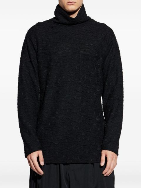 high-neck jumper