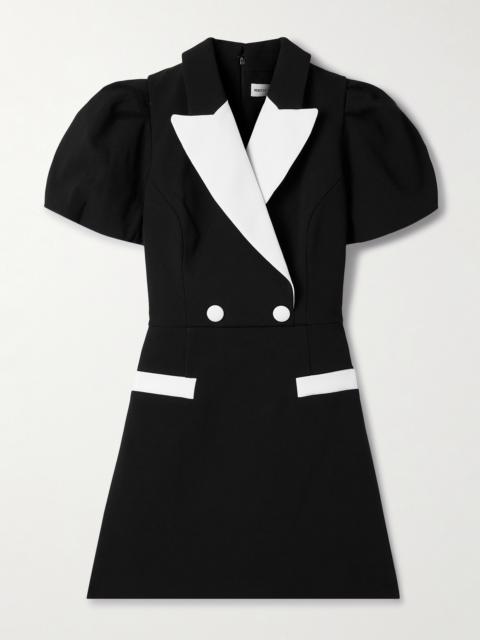 Emma Two-tone Crepe Mini Dress