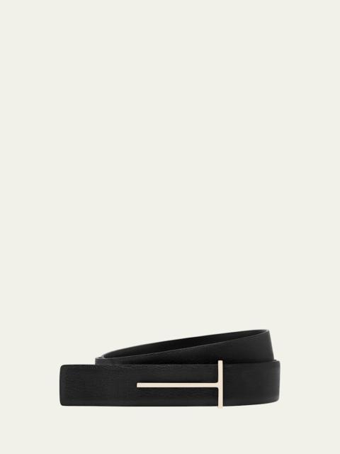 T Leather Belt