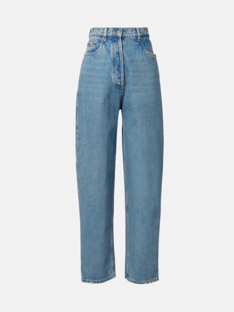 High-rise wide-leg jeans