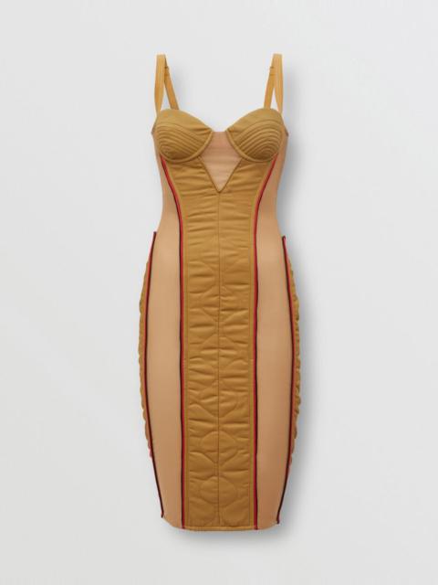 Quilted Technical Cotton Corset Dress