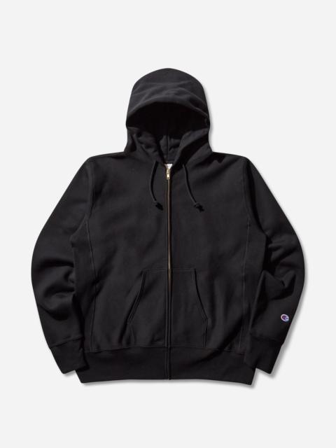 Men's Made in USA Reverse Weave Zipped Hoodie Black