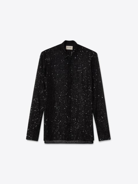 SHIRT 01 BLACK SEQUINS
